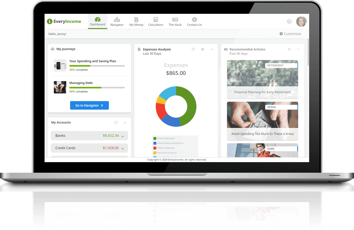 EveryIncome Dashboard EveryIncome Dashboard